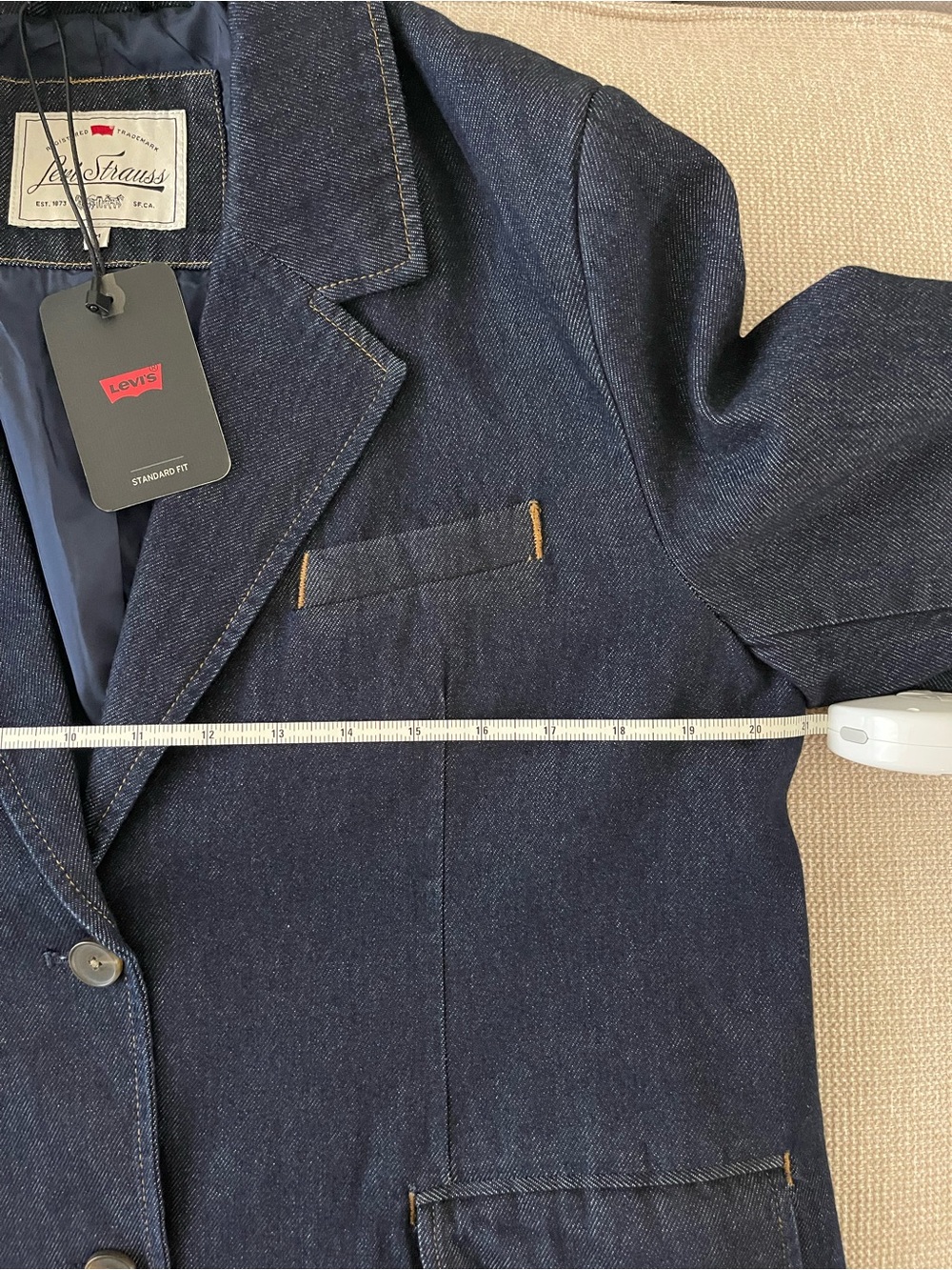 Levi’s Stella Relaxed Denim Blazer - Picture 9 of 12